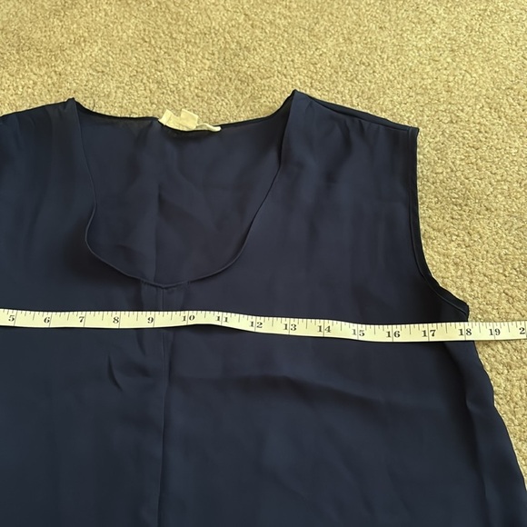 Stella Luce Navy Blue Sleeveless Women's Top size Large - Picture 2 of 5